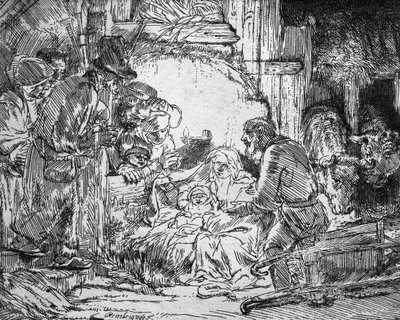 Nativity by Rembrandt van Rijn